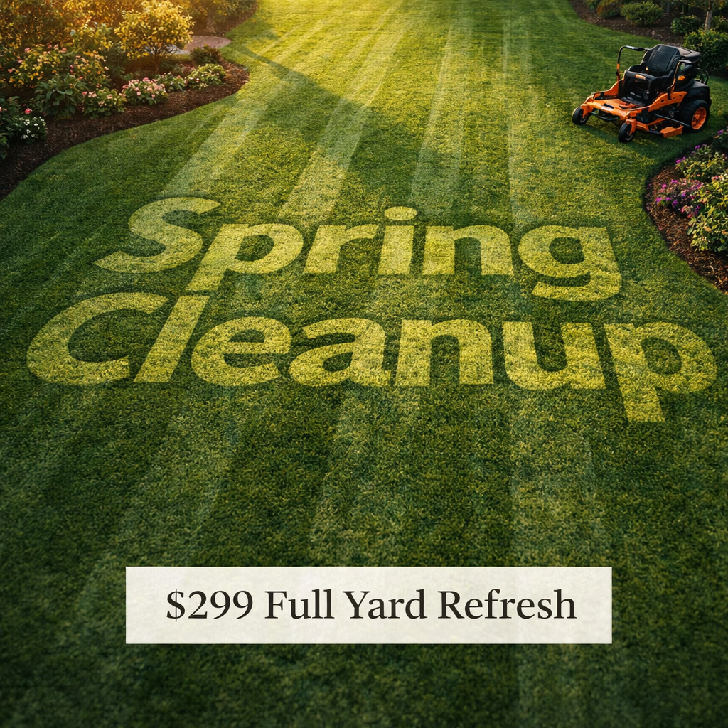 Spring cleanup landscaping ad