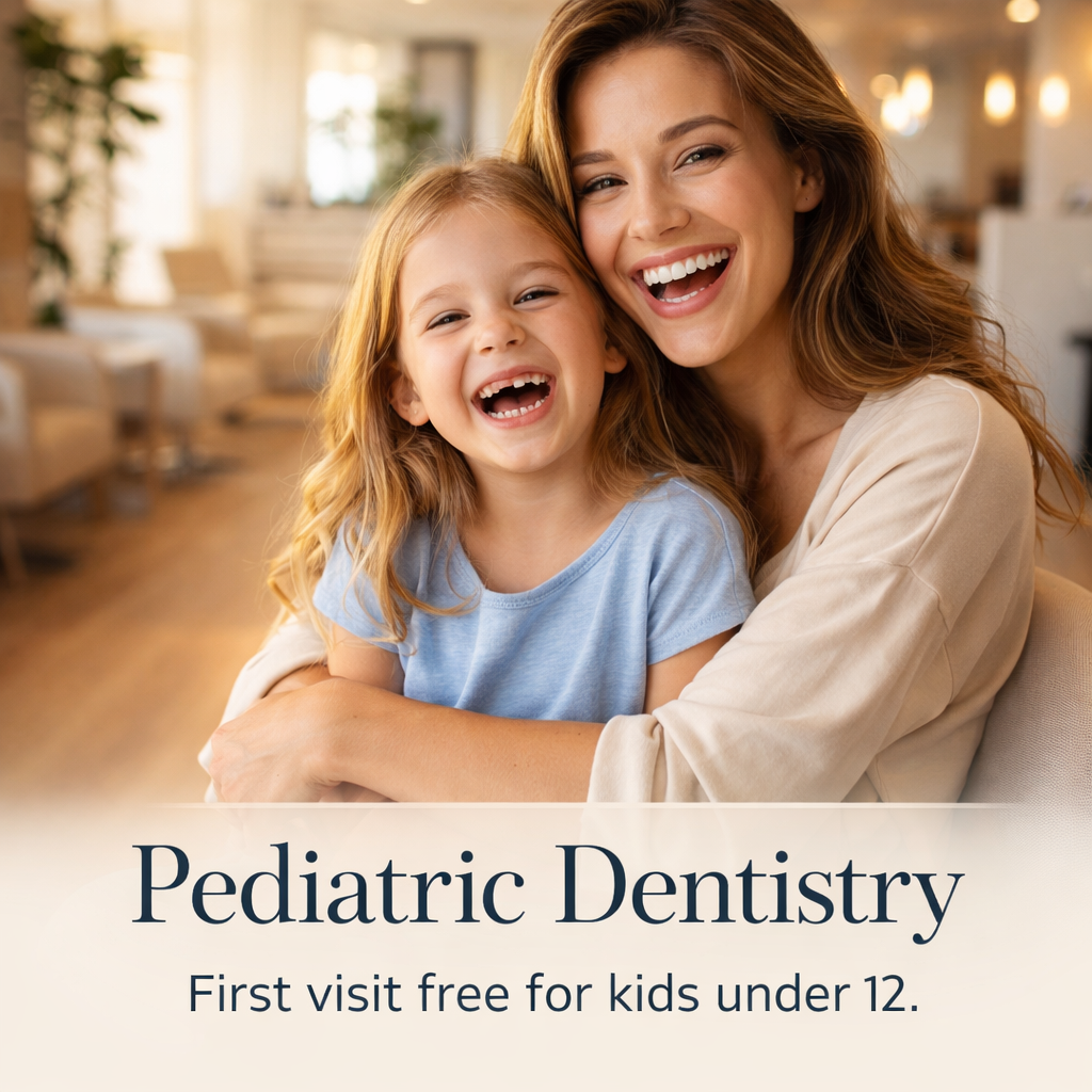 Pediatric Dentistry — first visit free for kids under 12