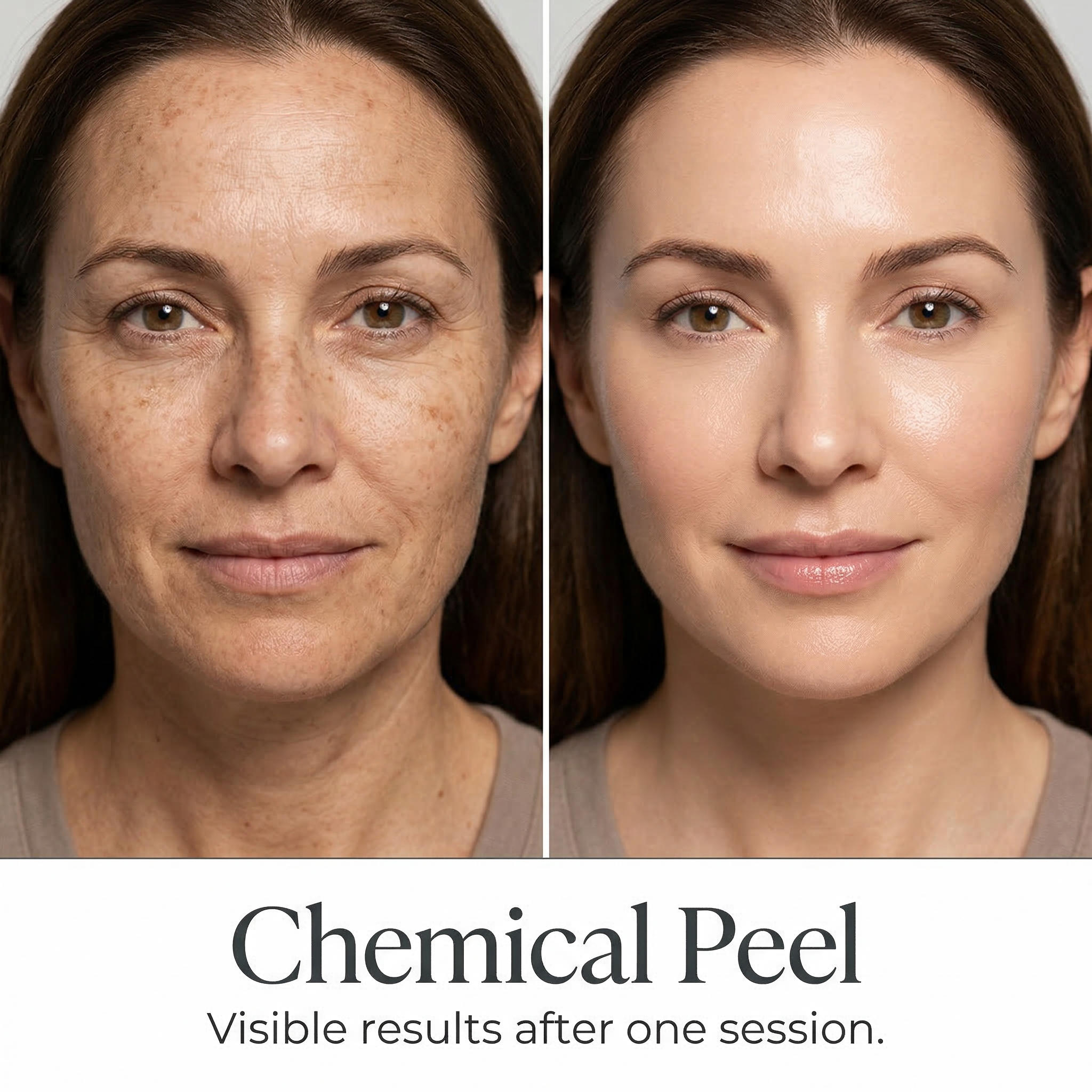 Chemical Peel before and after