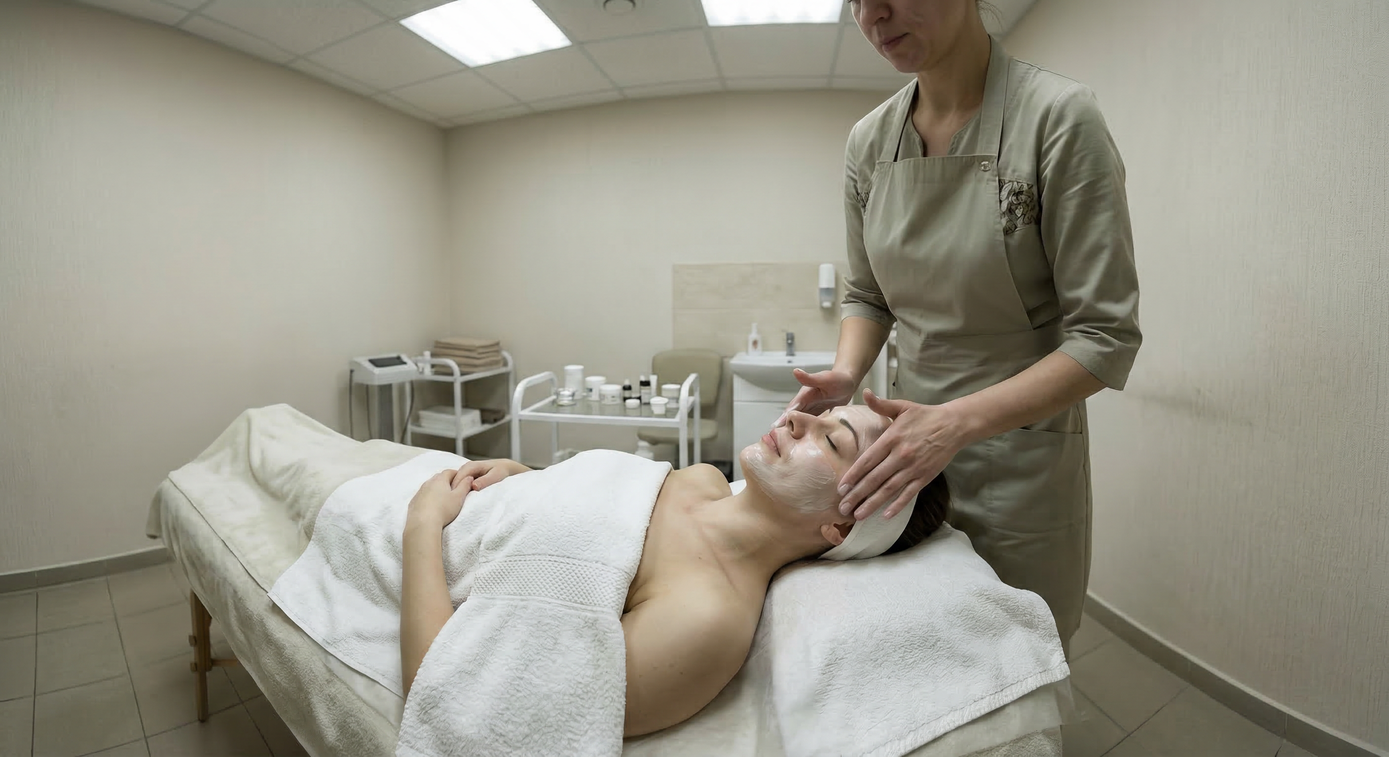 Initial visual concept for med spa ad