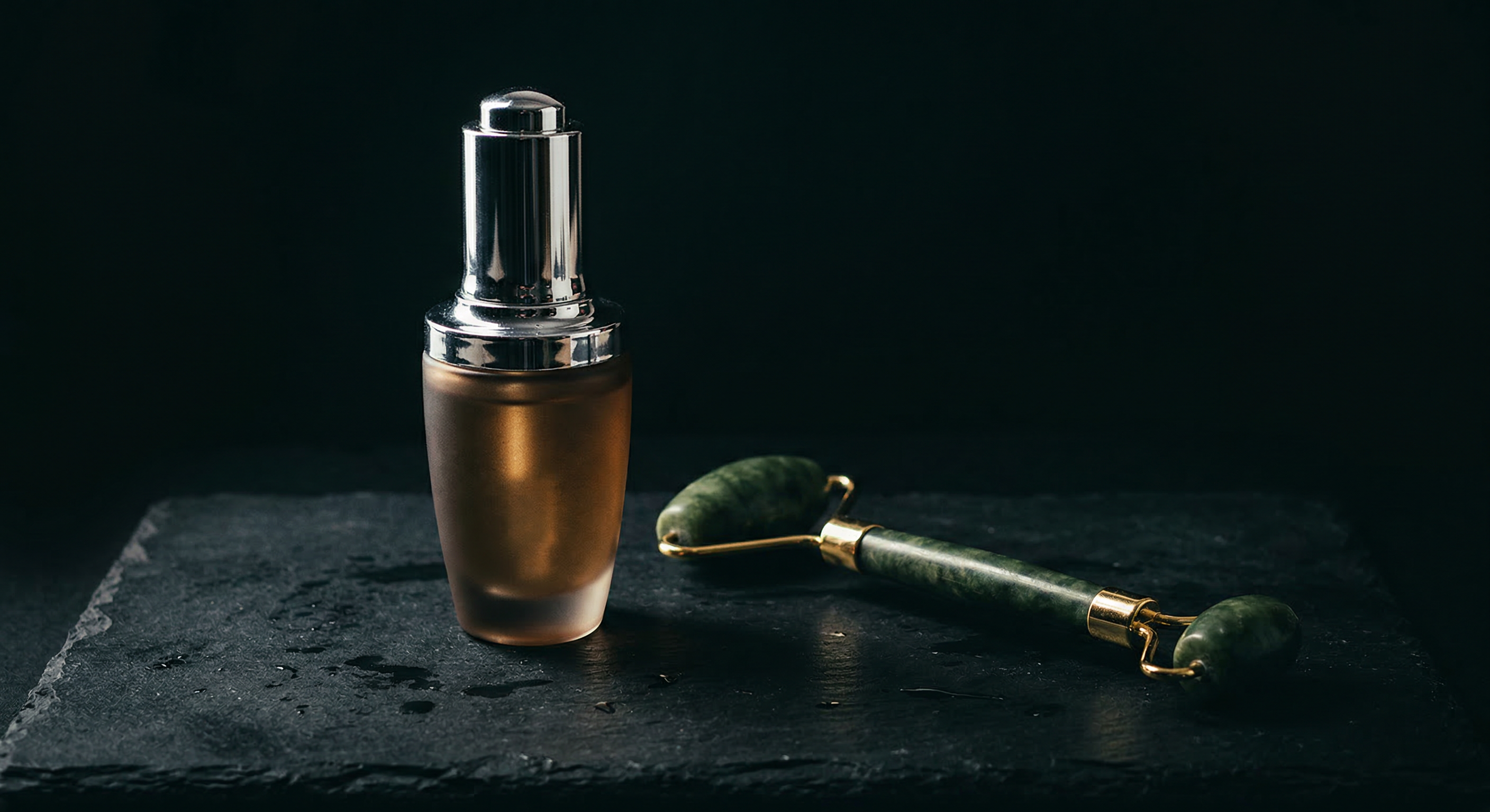 Med spa dark luxury product photography