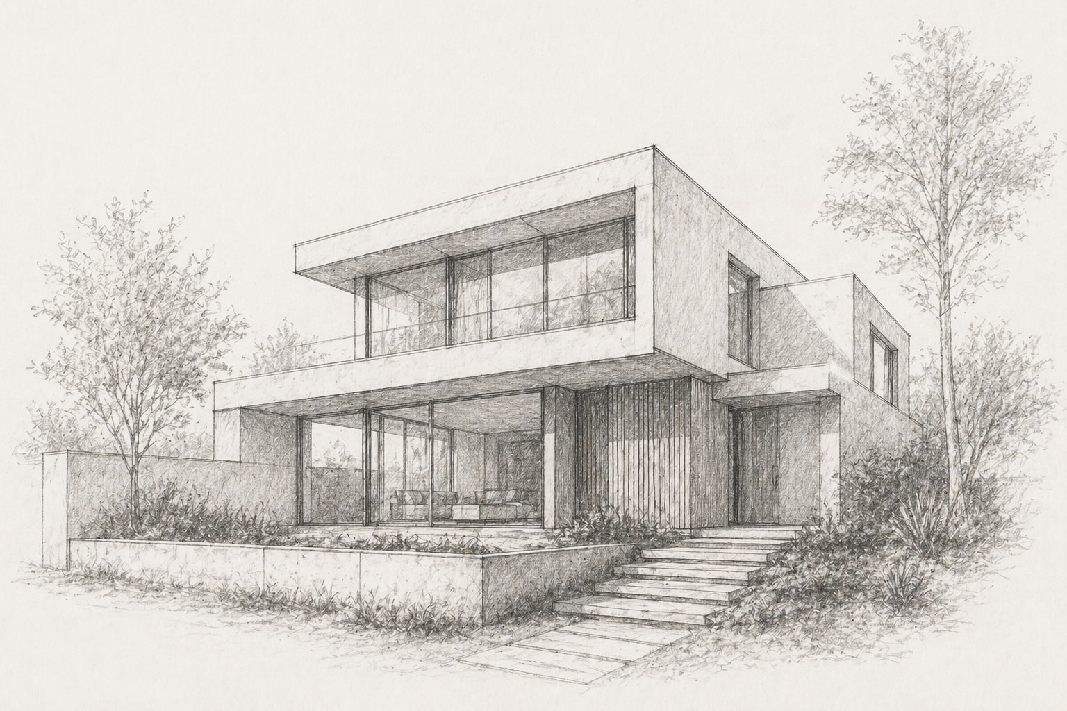 Early sketch of the site